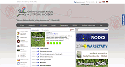 Desktop Screenshot of gok.ustronie-morskie.pl